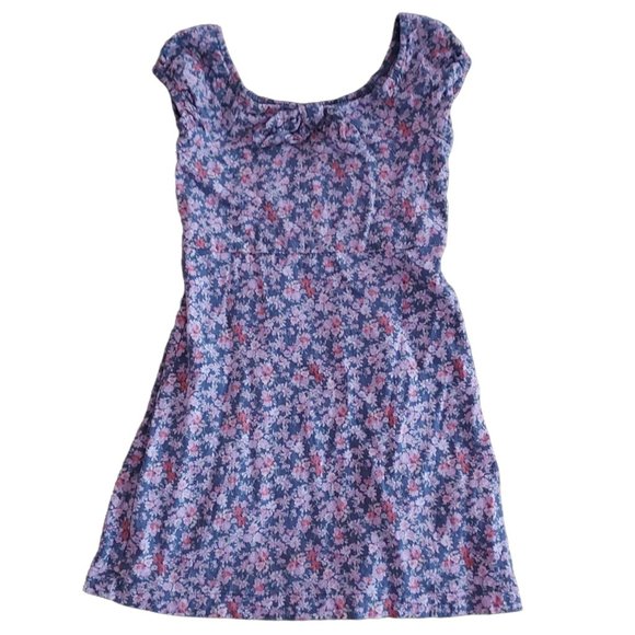 art class Other - Gray Floral Dress, Girls Size 6, Short Sleeve